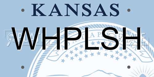 WHPLSH Kansas License Plate