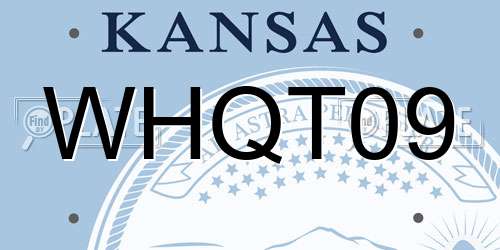 WHQT09 Kansas License Plate