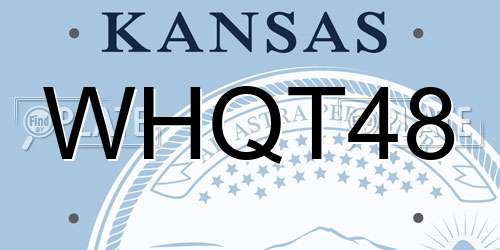 WHQT48 Kansas License Plate
