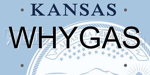 WHYGAS Kansas License Plate