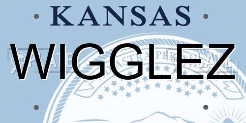 WIGGLEZ Kansas License Plate