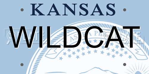 WILDCAT Kansas License Plate