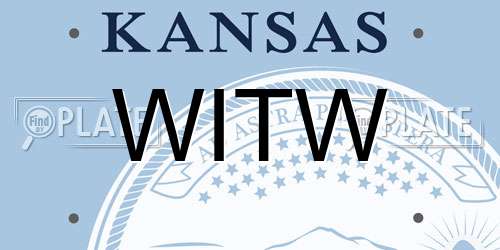 WITW Kansas License Plate