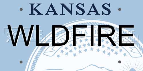 WLDFIRE Kansas License Plate
