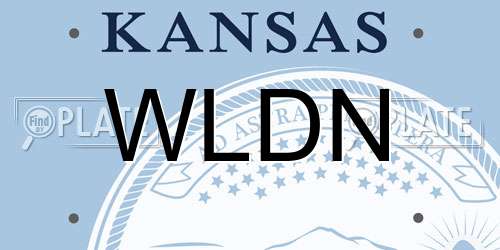 WLDN Kansas License Plate