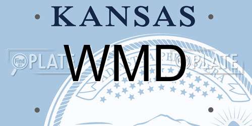 WMD Kansas License Plate