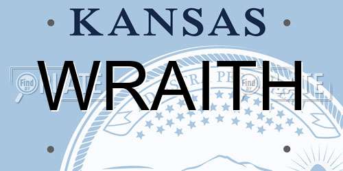 WRAITH Kansas License Plate