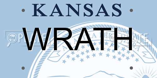 WRATH Kansas License Plate