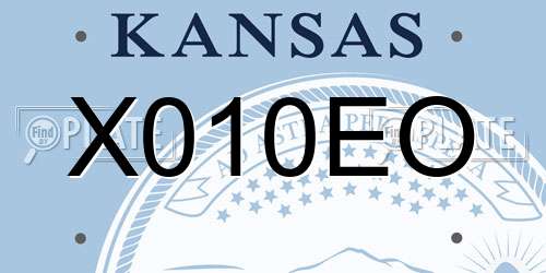 X010EO Kansas License Plate