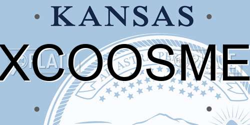 XCOOSME Kansas License Plate