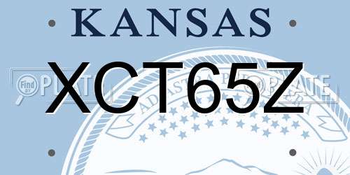 XCT65Z Kansas License Plate