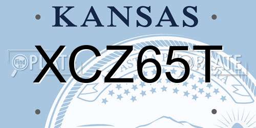 XCZ65T Kansas License Plate