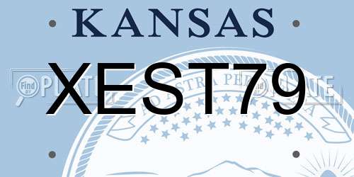 XEST79 Kansas License Plate