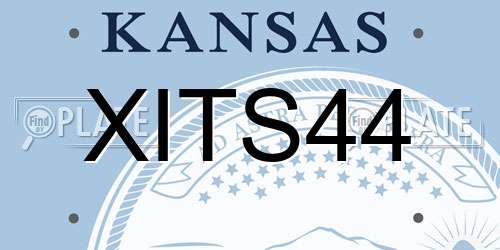 XITS44 Kansas License Plate