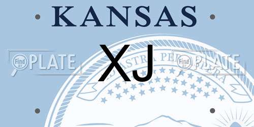 XJ Kansas License Plate