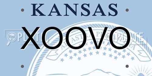 XOOVO Kansas License Plate