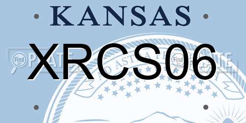 XRCS06 Kansas License Plate