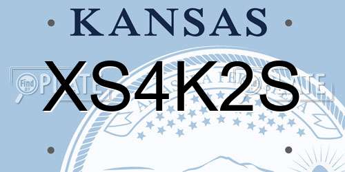 XS4K2S Kansas License Plate