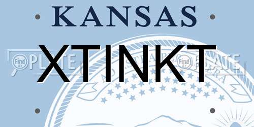 XTINKT Kansas License Plate