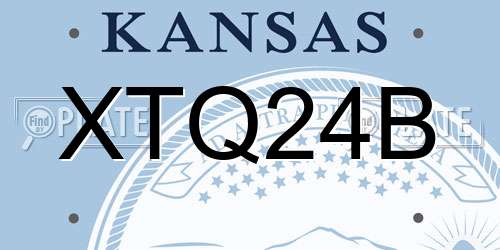 XTQ24B Kansas License Plate