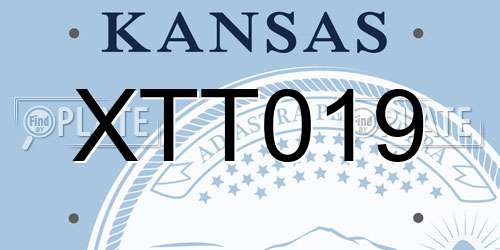 XTT019 Kansas License Plate