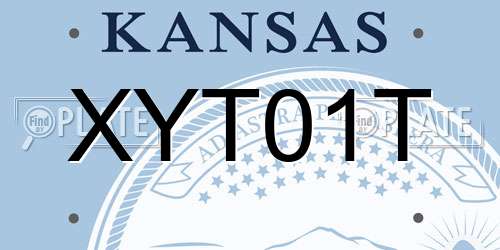 XYT01T Kansas License Plate