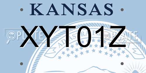 XYT01Z Kansas License Plate