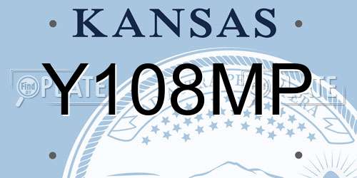 Y108MP Kansas License Plate