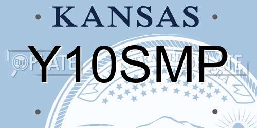 Y10SMP Kansas License Plate