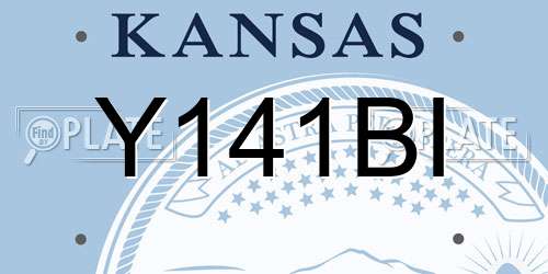 Y141BI Kansas License Plate
