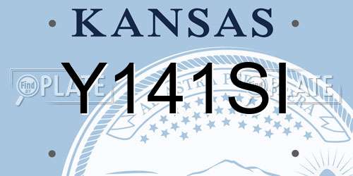 Y141SI Kansas License Plate