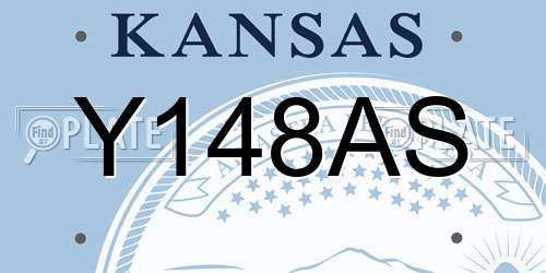 Y148AS Kansas License Plate