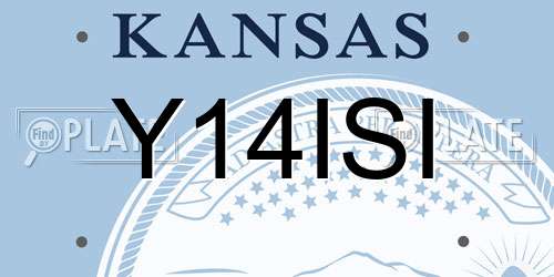 Y14ISI Kansas License Plate