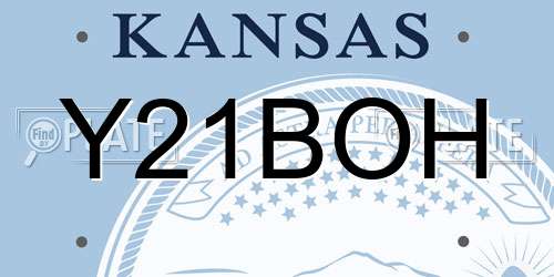 Y21BOH Kansas License Plate