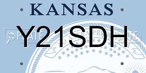 Y21SDH Kansas License Plate