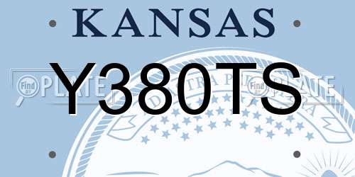 Y380TS Kansas License Plate