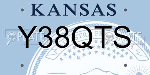 Y38QTS Kansas License Plate