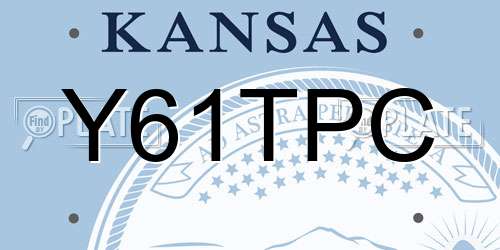 Y61TPC Kansas License Plate