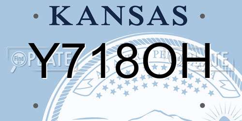 Y718OH Kansas License Plate