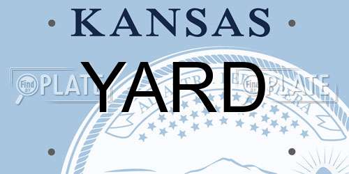 YARD Kansas License Plate