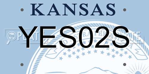 YES02S Kansas License Plate
