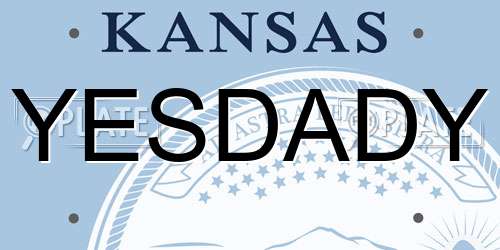 YESDADY Kansas License Plate