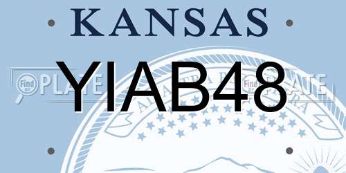 YIAB48 Kansas License Plate