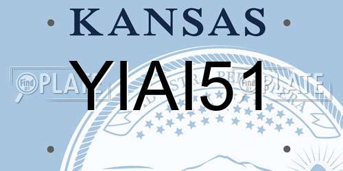 YIAI51 Kansas License Plate