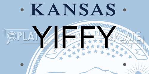 YIFFY Kansas License Plate