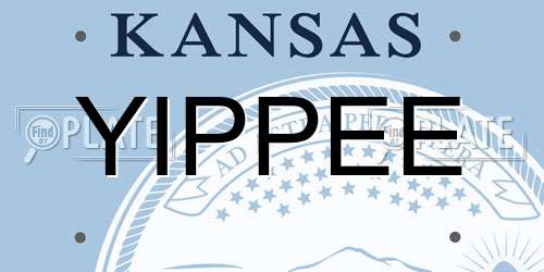 YIPPEE Kansas License Plate