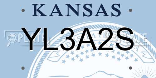 YL3A2S Kansas License Plate