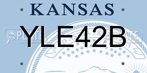 YLE42B Kansas License Plate