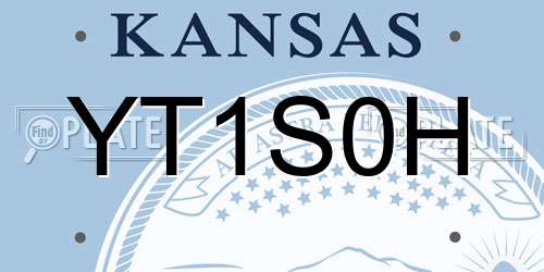 YT1S0H Kansas License Plate