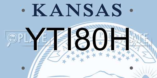 YTI80H Kansas License Plate